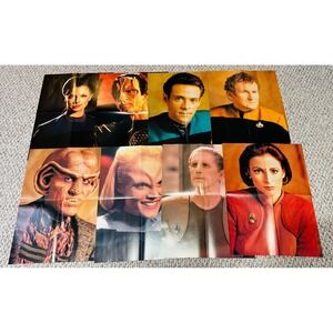 Lot of 11 Star Trek Deep Space Nine Double Sided Posters 21 X 16 Quark & More